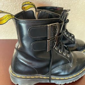 Doc Marten Black combat style boots